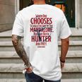 The Mandalorian You Are Both Hunter And Prey Mens Back Print T-shirt Gifts for Men