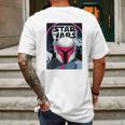 The Mandalorian Neon 80S Comic Cover Mens Back Print T-shirt Gifts for Men