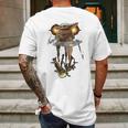 The Mandalorian Water Reflection Old Joda Mens Back Print T-shirt Gifts for Men