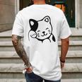 Maneki Neko Shirt Asian Good Luck Cat Mens Back Print T-shirt Gifts for Men