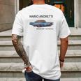 Mario Andretti-1967 Ford Fairlane Mens Back Print T-shirt Gifts for Men