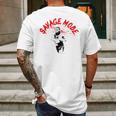 Mike Tyson Savage Mode Shirt Mens Back Print T-shirt Gifts for Men