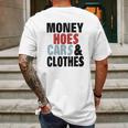 Money Hoes Car &Ampamp Clothes Mens Back Print T-shirt Gifts for Men