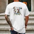 The Mountain Pet Pitbull Cotton Paper Pitbull Mens Back Print T-shirt Gifts for Men