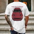 Mustang Gt Cs 2016 2017 Ruby Red Mens Back Print T-shirt Gifts for Men