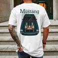 Mustang King Cobra 1978 Aqua Metallic Mens Back Print T-shirt Gifts for Men