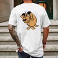 Muttley Dog Smile Mens Back Print T-shirt Gifts for Men