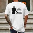 Negan Shut Down No Exceptions Walking Dead Mens Back Print T-shirt Gifts for Men