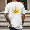 New Mexico Cannabis State Flag Mens Back Print T-shirt Gifts for Men