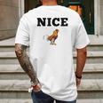 Nice Cock Funny Rude Joke Valentines Day Gift For Him Kinky Mens Back Print T-shirt Gifts for Men