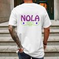 Nola Black Mens Back Print T-shirt Gifts for Men