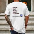 Nothing Stops The Mail Show Support For The Usps Postal Mens Back Print T-shirt Gifts for Men