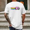 Nyan Cat - Pop Tart Cat Mens Back Print T-shirt Gifts for Men