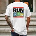 Official Run Dmc Toy Blocks Mens Back Print T-shirt Gifts for Men