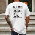 Oh Look Nobody Gives A Shit Special 2022 Gift Mens Back Print T-shirt Gifts for Men