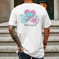 Peace Love Nursing Pharmacy Tech Mens Back Print T-shirt Gifts for Men