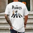 Peanuts Beatles Tshirt Mens Back Print T-shirt Gifts for Men