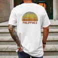 Philippines Retro Vintage 70S Throwback Surf Mens Back Print T-shirt Gifts for Men