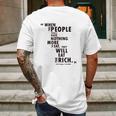 Philosophy When The People Rousseau Quote Eat The Rich Mens Back Print T-shirt Gifts for Men