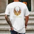 Phoenix Rising From The Ashes Mens Back Print T-shirt Gifts for Men