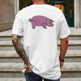 Pig As Worn By Dave Gilmour Mens Back Print T-shirt Gifts for Men