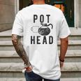 Pots Head Mens Back Print T-shirt Gifts for Men