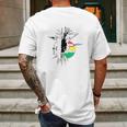 Rasta Dreads Ethiopian Flag Reggae Roots Clothing Mens Back Print T-shirt Gifts for Men