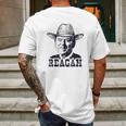 Reagan Face Mens Back Print T-shirt Gifts for Men