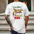 Im The Real Ginger Bread Man Muscle Gym Workout Mens Back Print T-shirt Gifts for Men