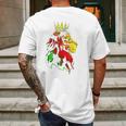 Reggae Rasta Lion Rastafarian Mens Back Print T-shirt Gifts for Men