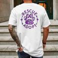 Rescue Adopt Animal Lover Love Cats Dogs Paws Print Lover Mens Back Print T-shirt Gifts for Men