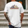 Rocky Mountains Retro Nature British Columbia Mens Back Print T-shirt Gifts for Men