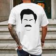 Ron Swanson Mens Back Print T-shirt Gifts for Men