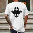 Rorschach Test Mens Back Print T-shirt Gifts for Men