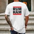 Rum Ham Funny Logo Parody Mens Back Print T-shirt Gifts for Men