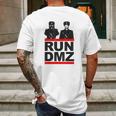 Run Dmz Funny Communist North Korea Mens Back Print T-shirt Gifts for Men