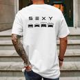 S3xy Tesla Mens Back Print T-shirt Gifts for Men