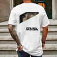 Senna No Fear No Limits No Equal Mens Back Print T-shirt Gifts for Men