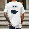 Sesame Street Cookie Monster Face Mens Back Print T-shirt Gifts for Men