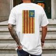 Sicilian Pride Sicilia Sicilian Flag Trinacria Faded Mens Back Print T-shirt Gifts for Men