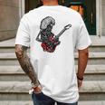 Skeleton Rock Eddie Van Halen Mens Back Print T-shirt Gifts for Men