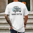 Snoopy Driving Harry Potter T-Shirt Mens Back Print T-shirt Gifts for Men