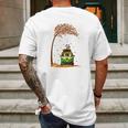 Snoopy With Friends Hippie Car Autumn Leaf Mens Back Print T-shirt Gifts for Men