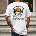 Snoopy Hiking Team We Will Get There When We Get There T-Shirt Mens Back Print T-shirt Gifts for Men