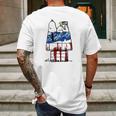 Snoopy Woodstock House American Flag 4Th Of July Independence Day Shirt Mens Back Print T-shirt Gifts for Men