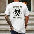 Social Distancing And Chill Mens Back Print T-shirt Gifts for Men