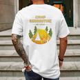 Social Distancing Funny Camping Mens Back Print T-shirt Gifts for Men