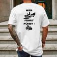 Sonderedition Wer Fendt Fährt Führt Mens Back Print T-shirt Gifts for Men