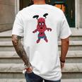 Spider Snoopy Mens Back Print T-shirt Gifts for Men