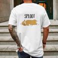 Sploot Corgi Tee Mens Back Print T-shirt Gifts for Men